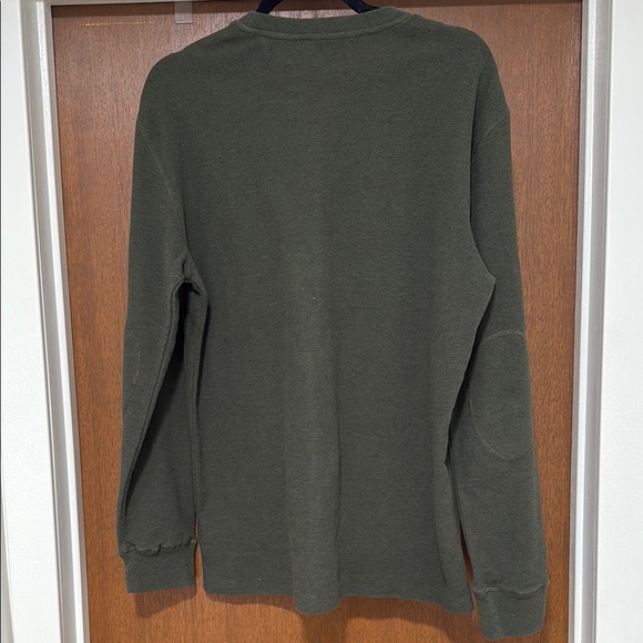 Men's Olive Green Long Sleeve Shirt - Picture 3 of 4